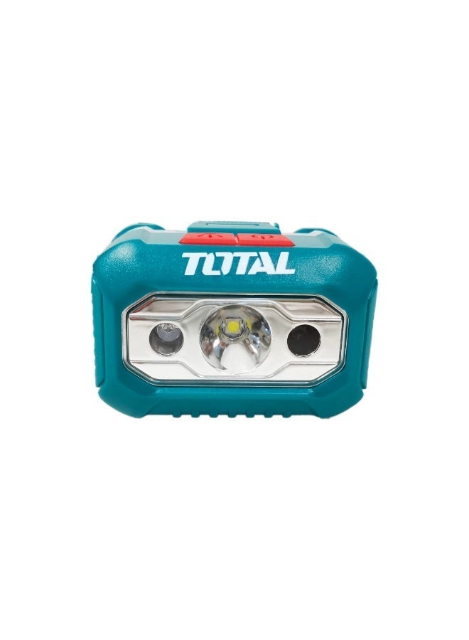 TOTAL 200 Lumens LED Headlamp, Adjustable Headlight with Elastic Headband, Hands-Free Torch, 3x AAA Battery Powered for Camping, Work & Outdoor Use - Image 5