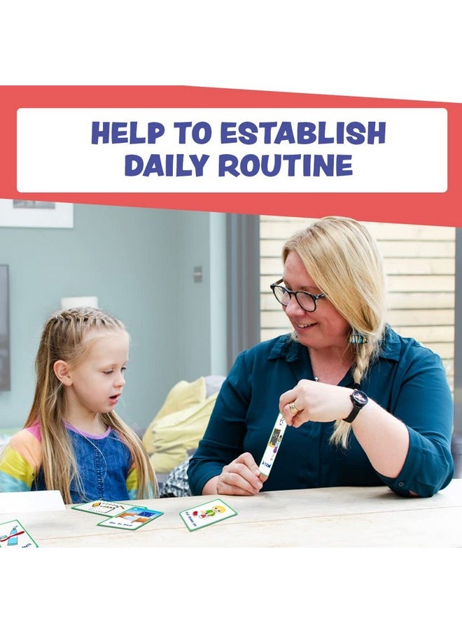 My Daily Routine Cards 27 Flash Cards For Visual Aid Special Ed, Speech Delay Non Verbal Children And Adults With Autism Or Special Needs