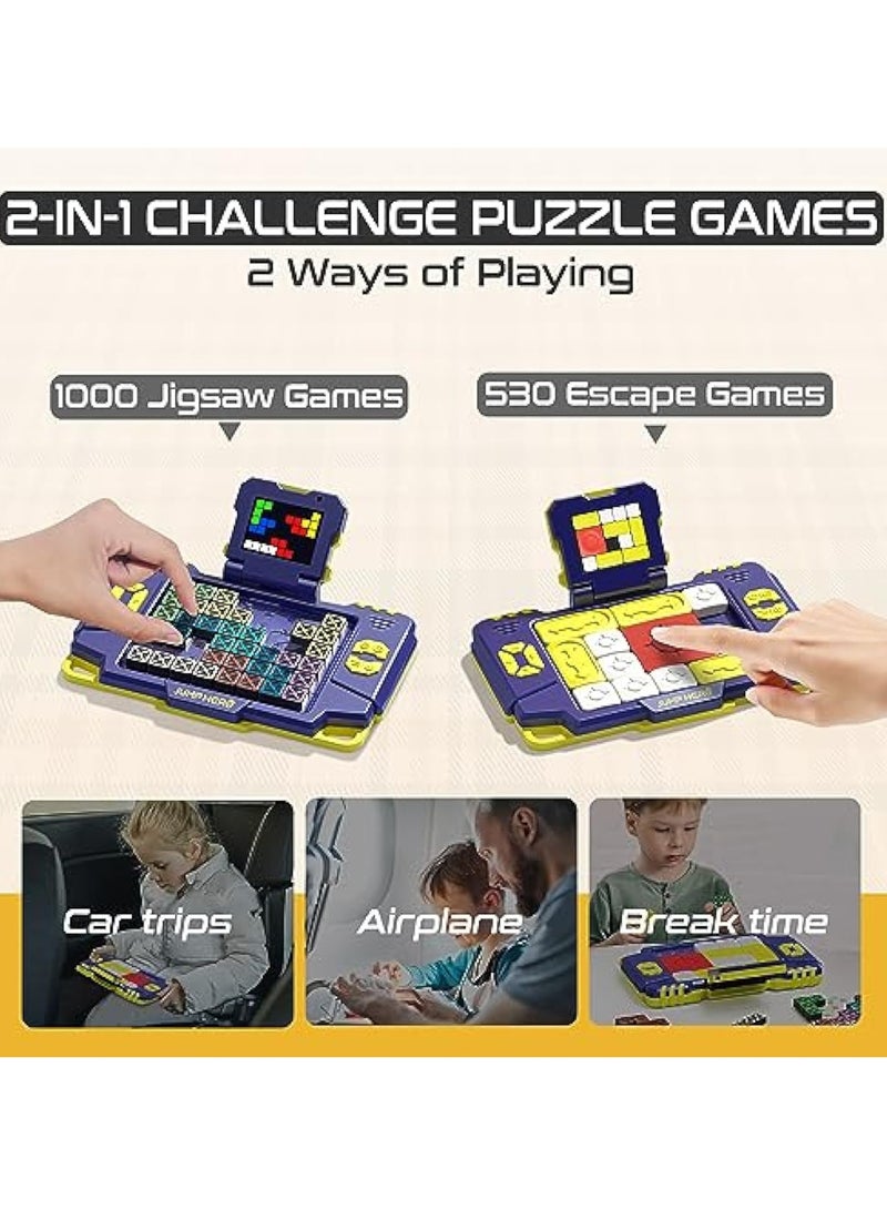 KASTWAVE 2-in-1 Super Slide Puzzle Games, Color Matching Puzzle Toys, 1500+ Challenges Brain Teaser Puzzle, Toys for Kids, Teens, Travel Games Birthday Gifts for Boys Girls, for Road Trips & Car Rides - Image 3