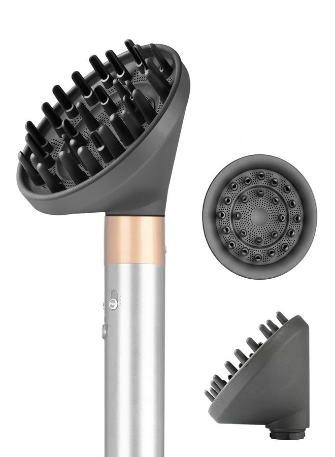 TEXOVYRAX Diffuser attachment compatible with Dyson Airwrap Multi-Styler, Fast Drying, Volumizing, match HS01 HS05 i.d. Gray - Image 1