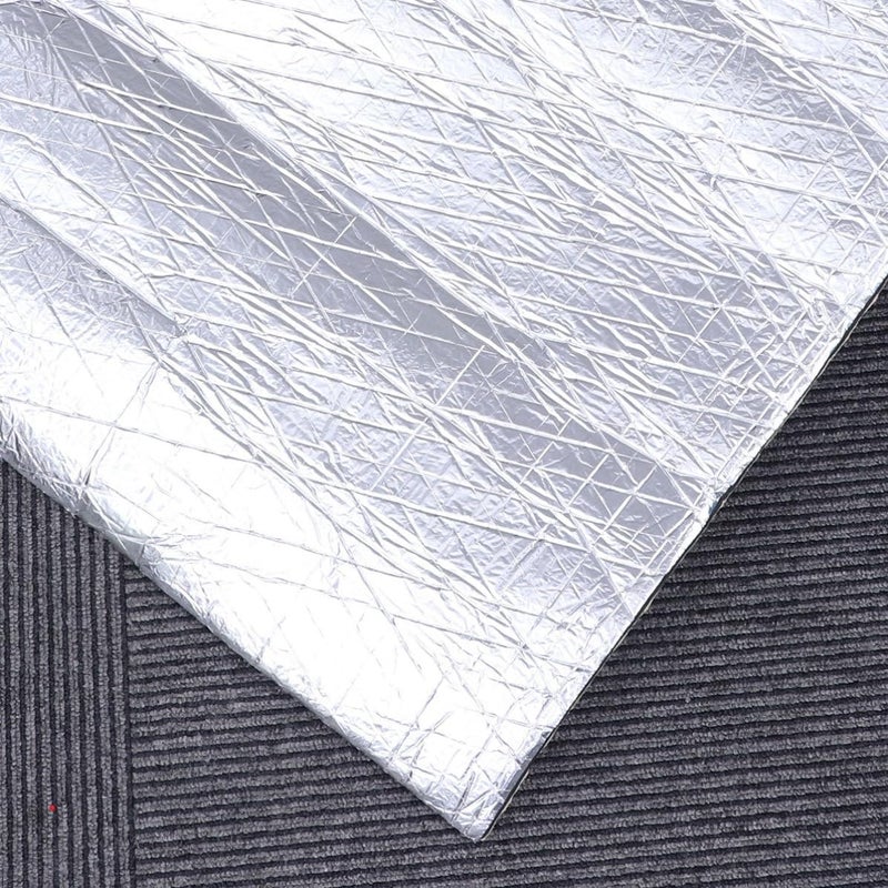 1 Roll 10mm Aluminum Foil Car Sound Deadener and Insulation Cotton with Plastic Rubber Accessories, Odorless Sound Absorption Mat for Vehicle Heat and Noise Reduction - Image 4