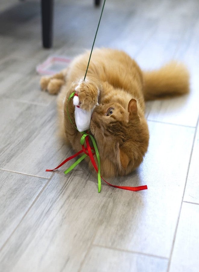 Midlee Christmas Cat Wand with Ribbon - 3 Pack - Image 2