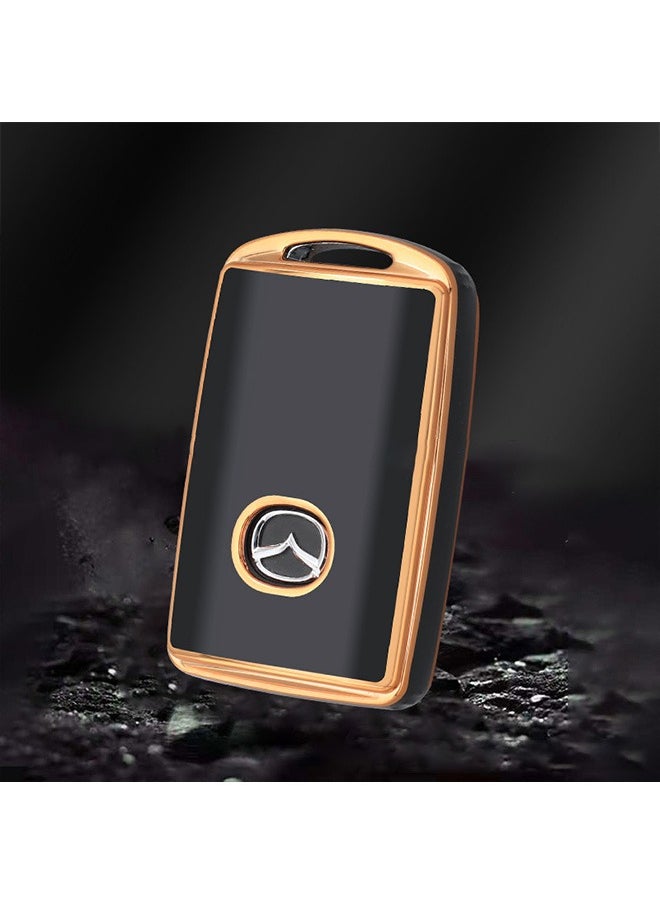 Generic Suitable For 2019-2021 Mazda 3/Mazda 3 Hatchback/Mazda CX4 CX5 CX8 CX9 CX-30/Mazda 6 WAZSKE11D01 key Protection Case High-end Car Key Case  - Image 3