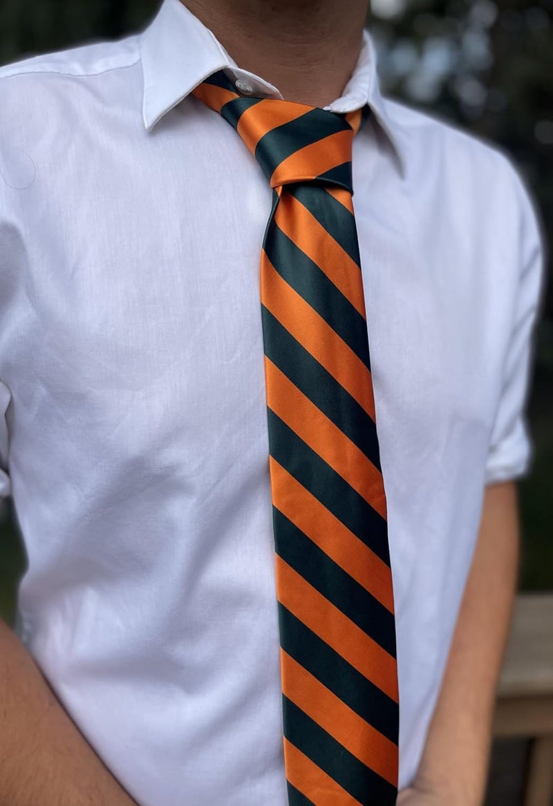 tiemart Men's Striped Tie Standard Length - Image 3