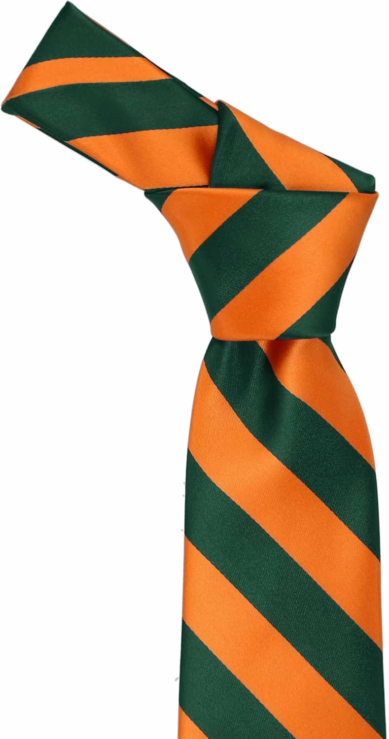 tiemart Men's Striped Tie Standard Length - Image 2