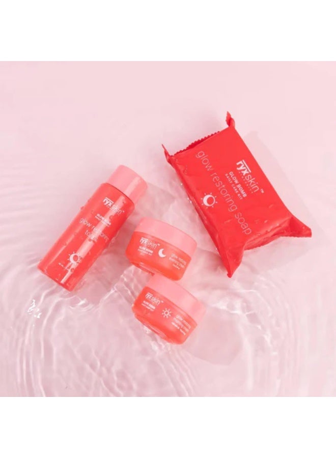 ryxskin sincerity RYX Skin Sincerity Glow Bomb Daily Care Kit Complete Glow Restoring Skin Care Set with Soap Toner Morning Cream and Evening Cream for Daily Face Care and Radiant Appearance - Image 4