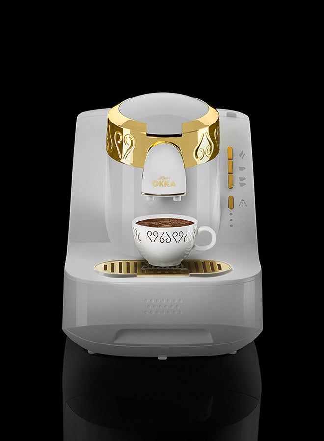 أرزوم ماكينة صنع القهوة التركية 1 L 710 W OK008 أبيض/ذهبي - Image 4
