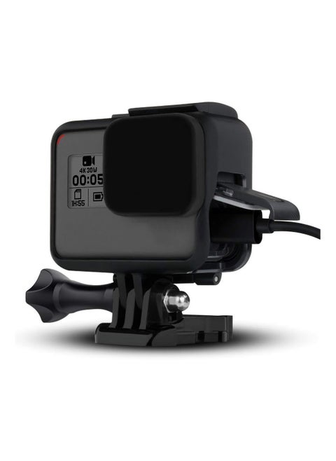 Protective Housing Case Side Open Frame + Silicon Cover Cap for GoPro Hero 5/6 / 7 Black Action Camera Protect Kit Accessories