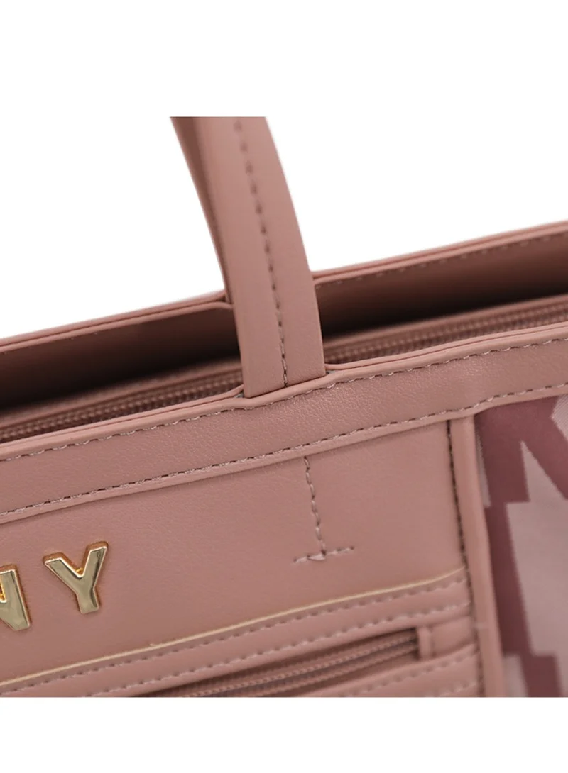 DKNY ICONIC women's handbag & shoulder bags women shoulder tote bags top handle satchel color BLUSH