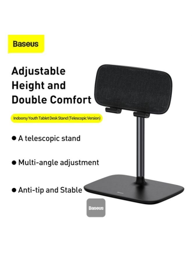 Baseus Indoorsy Youth Tablet Desk Stand (Telescopic Version) - Black - Image 2