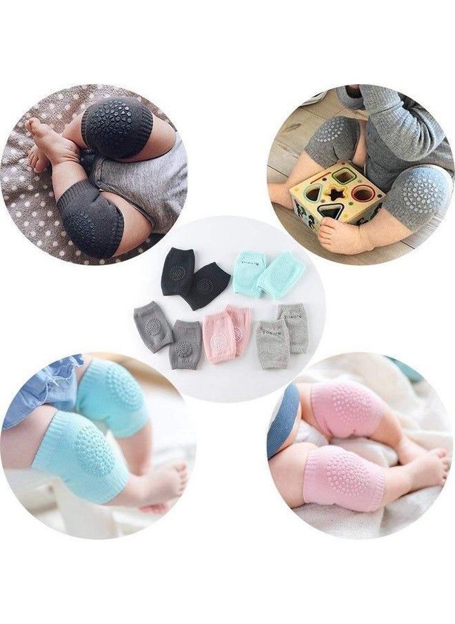 Maharsh - Baby Knee Pads For Crawling Anti Slip Padded Stretchable Elastic Cotton Soft Breathable Comfortable Knee Cap Elbow Safety Protector (Multicolor) (Pack Of 1) - Image 1