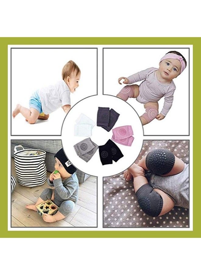 Maharsh - Baby Knee Pads For Crawling Anti Slip Padded Stretchable Elastic Cotton Soft Breathable Comfortable Knee Cap Elbow Safety Protector (Multicolor) (Pack Of 1) - Image 1