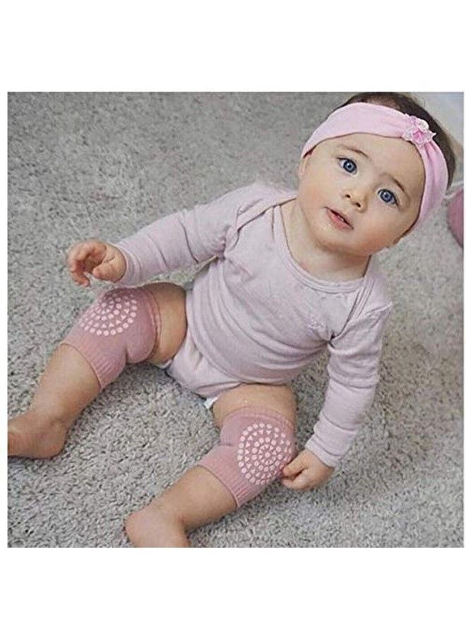 Maharsh - Baby Knee Pads For Crawling Anti Slip Padded Stretchable Elastic Cotton Soft Breathable Comfortable Knee Cap Elbow Safety Protector (Multicolor) (Pack Of 1) - Image 1