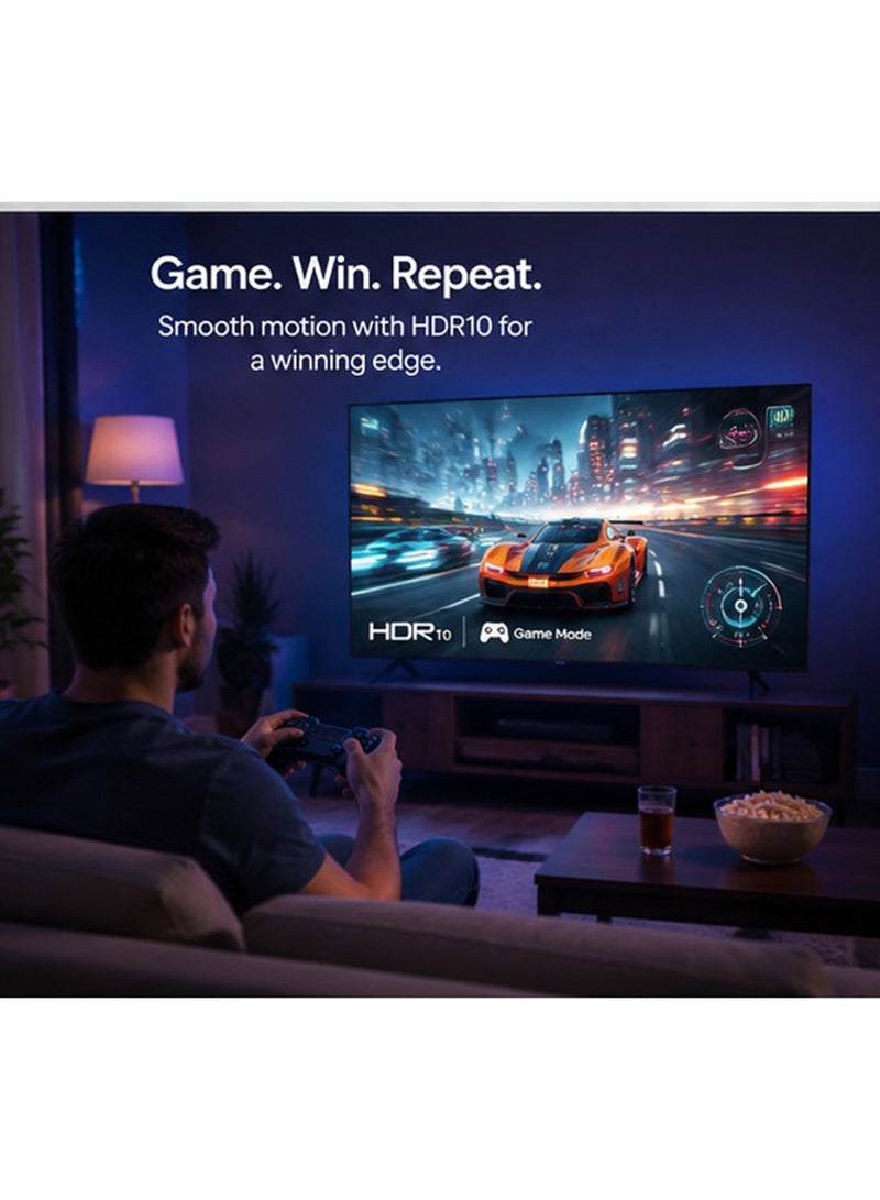 NIKAI 50 Inch UHD 4K Smart TV, 60Hz, Tizen OS Powered by Samsung, Q Series, HDR10, Wide Color Gamut, Bluetooth, Dolby Audio, HDMI, USB, WiFi, 2 Year Warranty, 50QTZN4KSLED black - Image 2