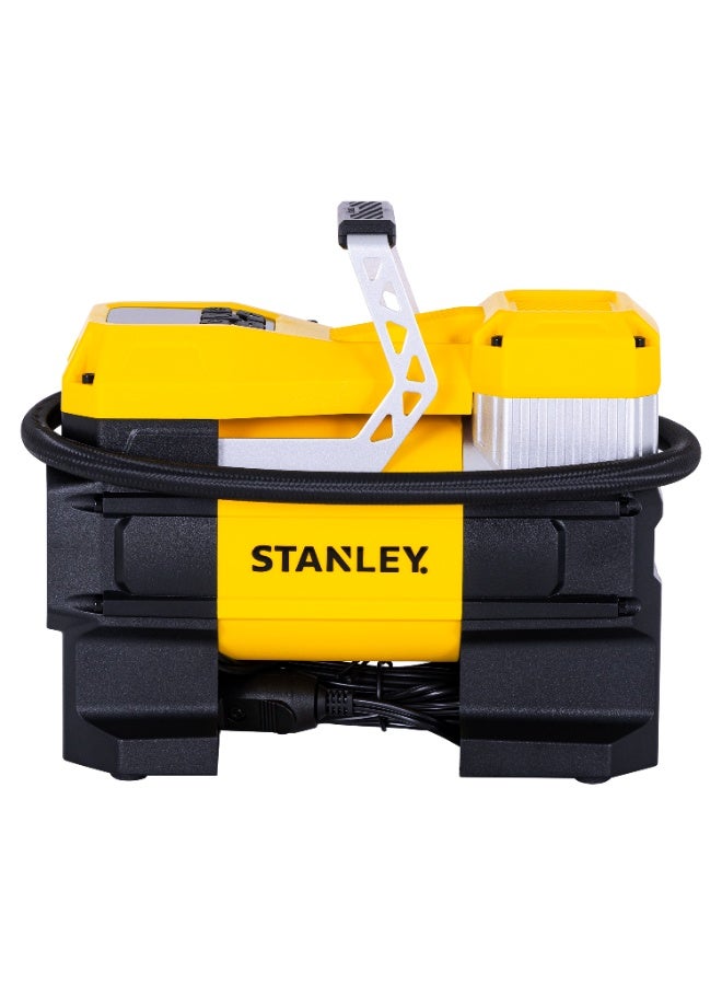 Stanley SXIF0001 12V DC Portable Air Compressor Tire Inflator, Digital Tire Pump with Auto Shut-Off and LED Light for Car, SUV, and Bike - Image 2