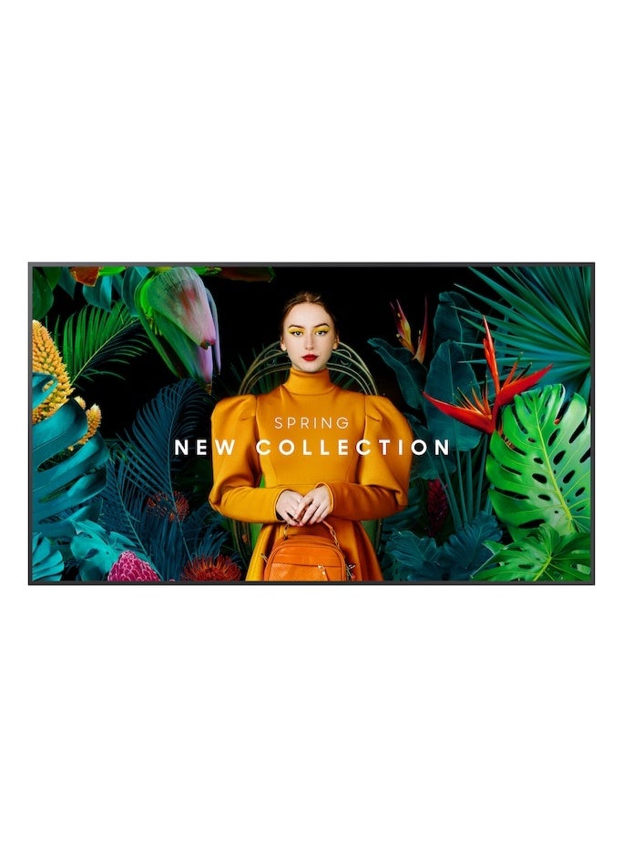 85" Crystal UHD Signage QMC LH85QMCEBGCXUE – 4K UHD (3840x2160), VA Panel, 500 nits Brightness, 75Hz, 10ms Response, Tizen OS, 16GB Storage, Dynamic Crystal Color, Portrait/Landscape, VESA Mount, Commercial Digital Display | LH85QMCEBGCXUE Black