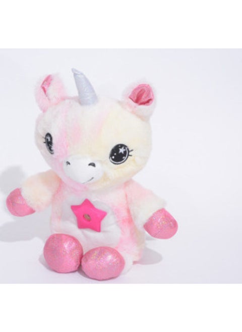 Children's Animal Starry Sky Projection Lamp Sleeping Lamp Doll Projection Lamp-Specifications:Color Unicorn Without Music Powder