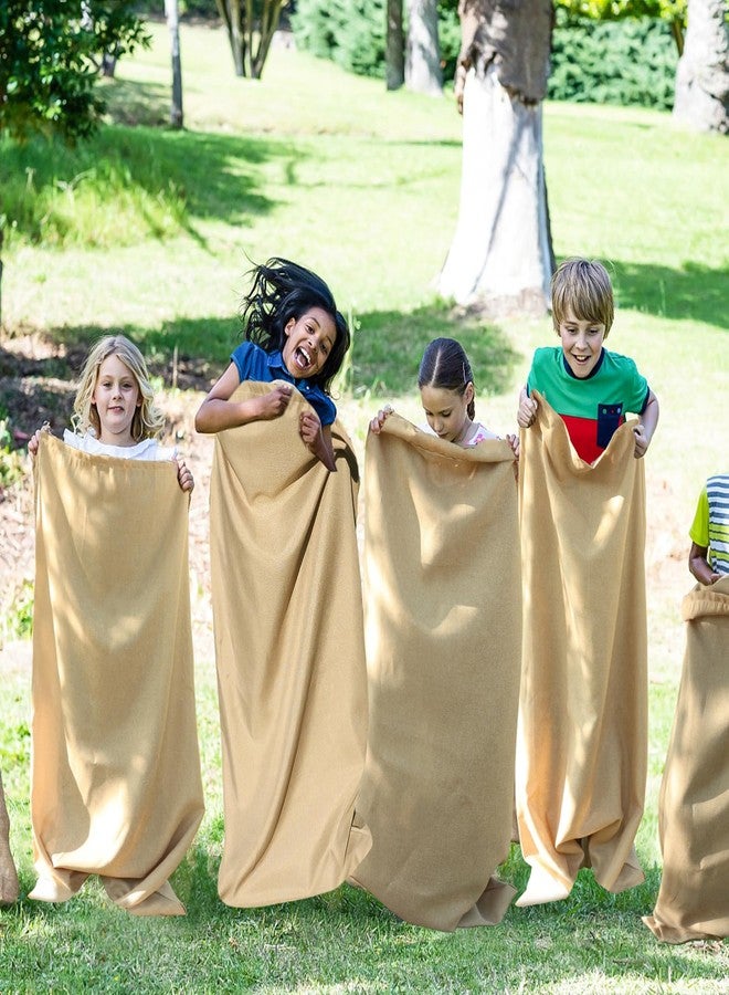 warmfarm Extra Thicken Potato Sack Race Bags,23.6"x39.3" Outdoor Lawn Games for Adults and Kids,Reusable Large Gunny Sacks Burlap Bags 6Pcs - Image 4