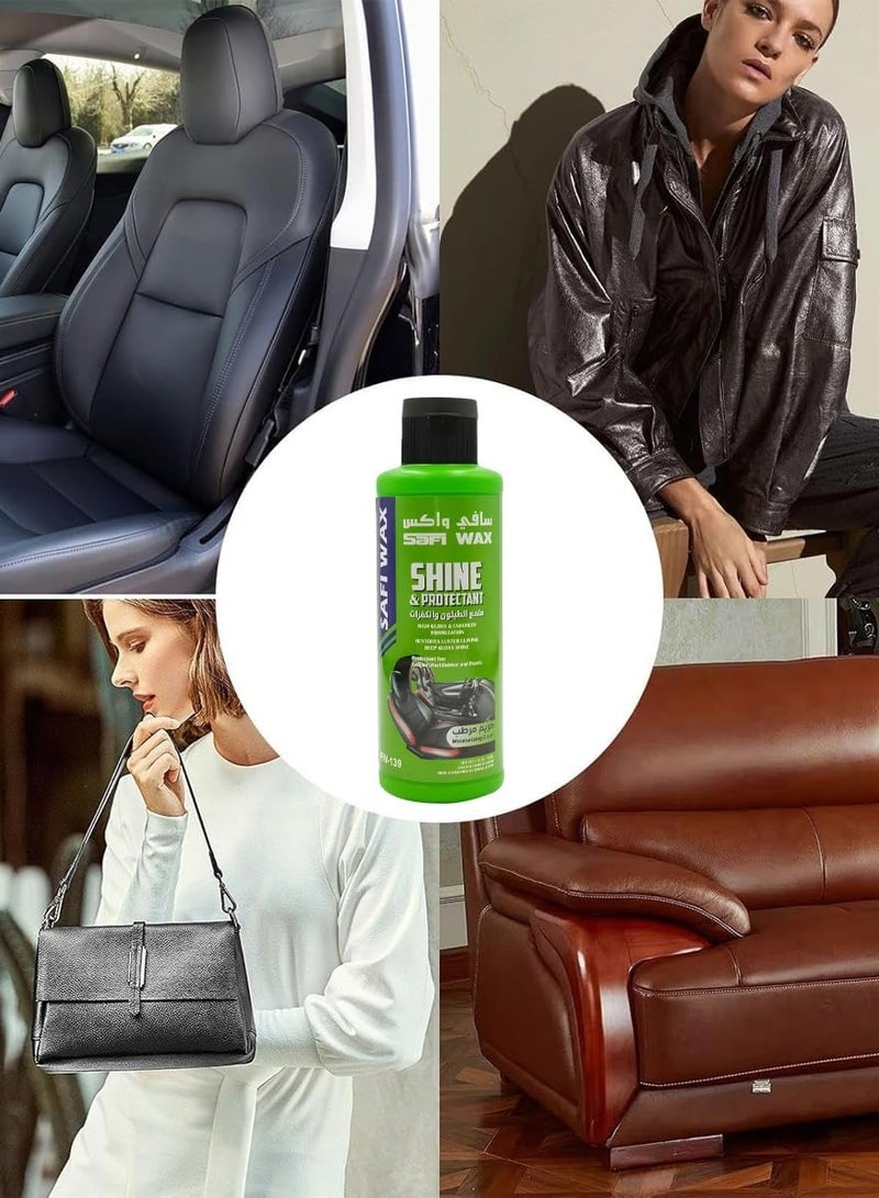 Safi WAX Interior Car Shine for Dashboard, Tire, and Leather Polishing with Moisturizing Cream Formula - 118ml  - Image 4