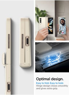 Spigen Slim Armor Pro [Hinge Coverage] for Samsung Galaxy Z Fold 4 Case Cover - Pearled Ivory  - Image 5