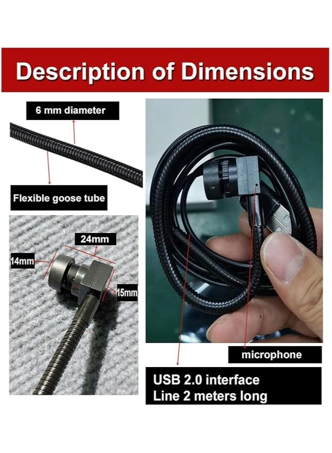 erorex USB Center Webcam Built in Microphone for PC Laptop, 1080P Auto Focus 2MP Middle Screen Webcam, Plug and Play. - Image 3