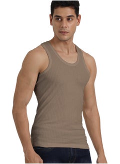 OSCAR JEANS Platinum Collection Double-Knit 100% Cotton Mens Vest Undershirt Tank Top Ultrasoft Breathable Sleeveless Sando Pack of 3  - Image 4