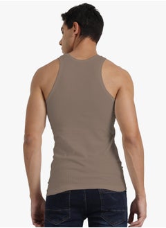 OSCAR JEANS Platinum Collection Double-Knit 100% Cotton Mens Vest Undershirt Tank Top Ultrasoft Breathable Sleeveless Sando Pack of 3  - Image 5