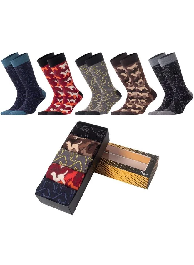 Biggdesign Pack of 5 - Patterned Socks