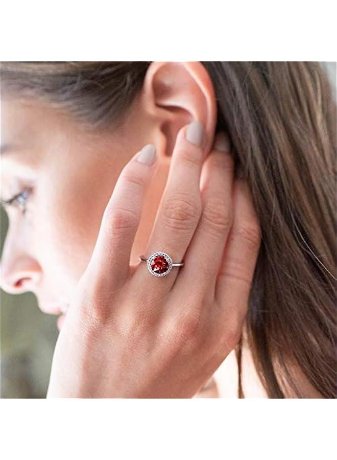 PAVOI 14K Gold Plated Crystal Birthstone Rings | Rings For Women - Image 2