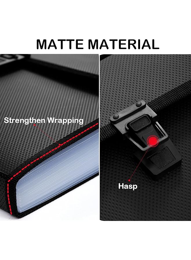 erorex Expanding File Folders A4 13 Pockets Expanding File Folder Organiser With Handle File Organiser Plastic Document Wallet For Paperwork A4 For Travel School Office Home Black - Image 2