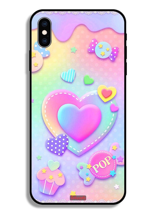 Tolwak - Apple iPhone XS Max Protective Case Pop Hearts Art - Image 1
