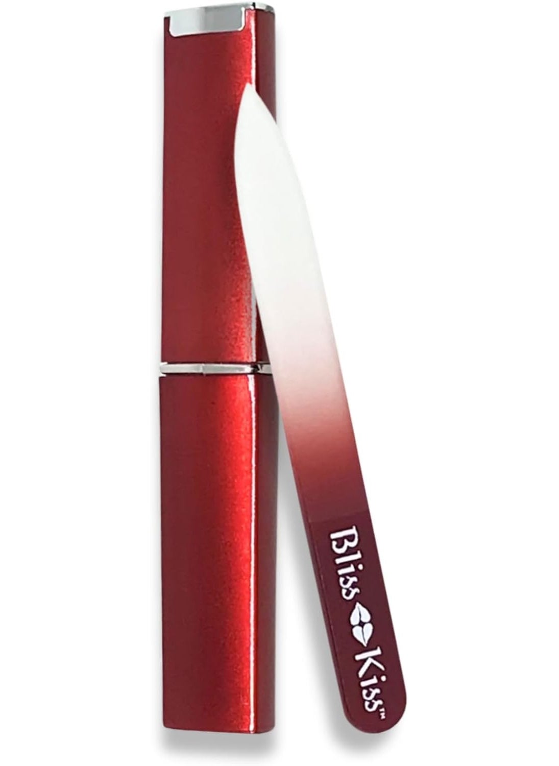 Bliss Kiss Bliss Kiss Simply Czech Crystal Glass Nail File case & Sleeve | Small Nail File Gentle Nail Files for Natural Nails, Durable Manicure Tool, Perfect Travel Nail File, Emery Boards Alternative 