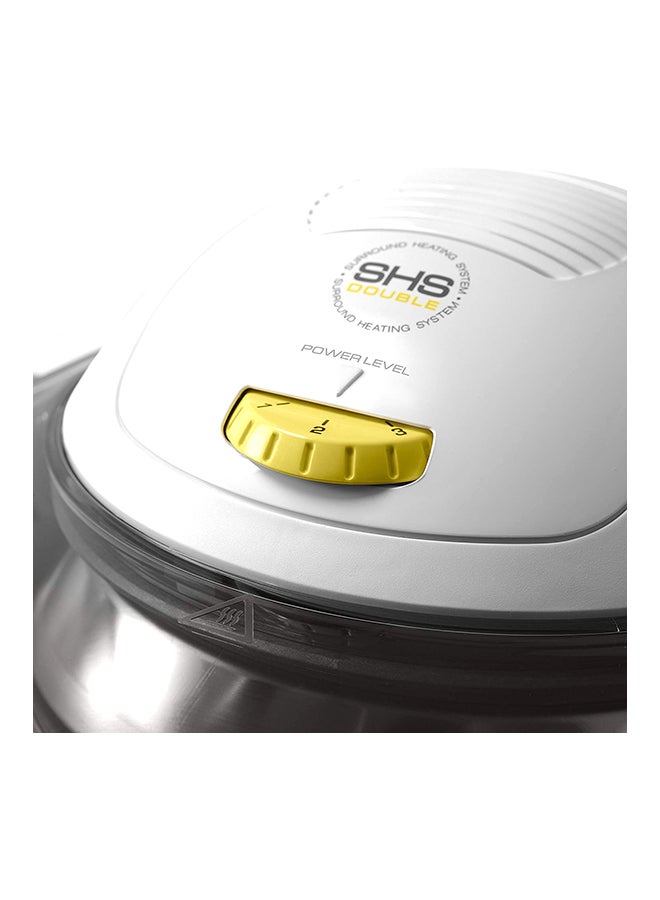 ديلونجي مقلاة بطاطس بلاستيكية متعددة الاستخدامات بقدرة 1400 وات 1.7 L 1400 W DL FH1363WH أسود/أبيض - Image 3
