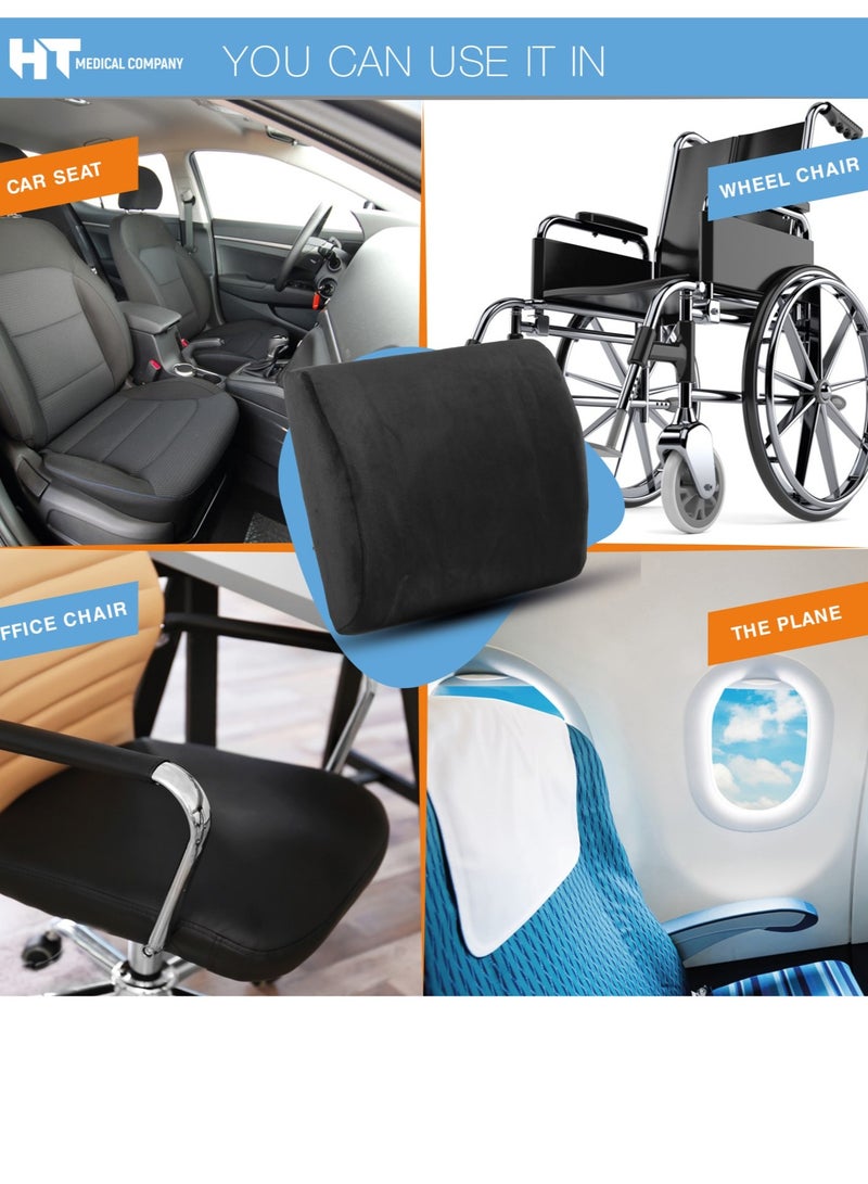 اتش تي مسند ظهر طبى لدعم الظهر والقطنية وتخفيف آلام الظهر السفلية,لون كحلى - Image 5