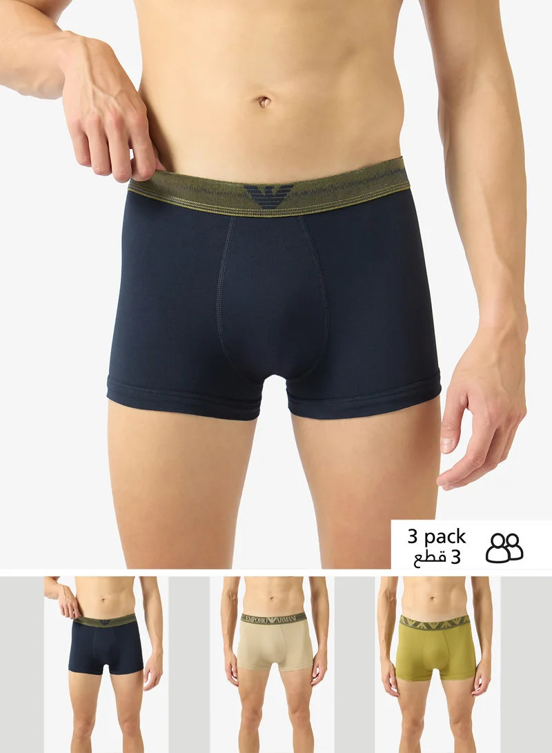 امبوريو ارماني 3 Pack Of Logo Boxers