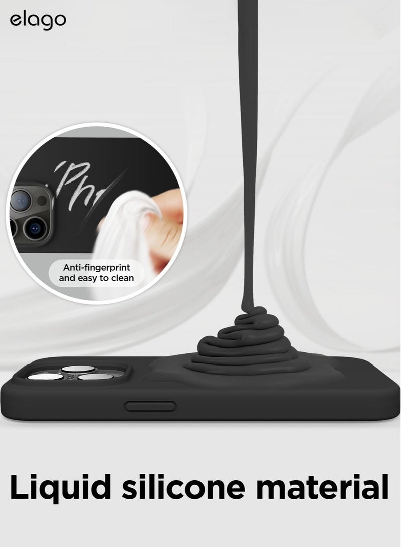 Elago Silicone Shockproof iPhone 14 Pro Max Case Cover with MagSafe - Black - Image 5