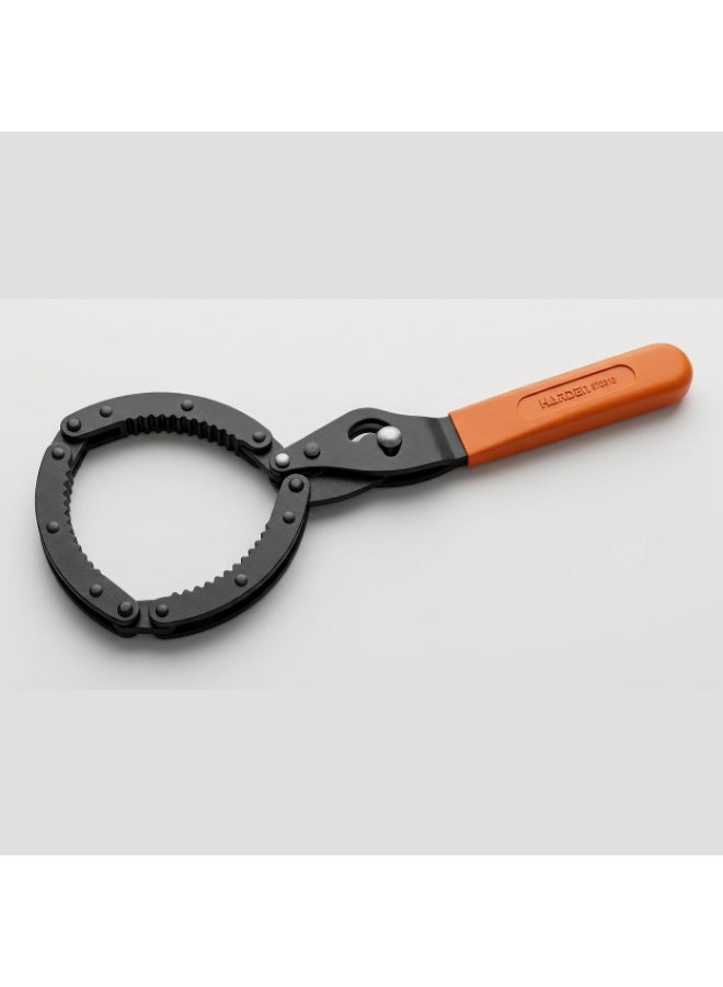 HARDEN Heavy Duty Metal Serrated Oil Filter Wrench Strap Removal Tool 75-95 mm Chrome Vanadium Steel HAR 670311