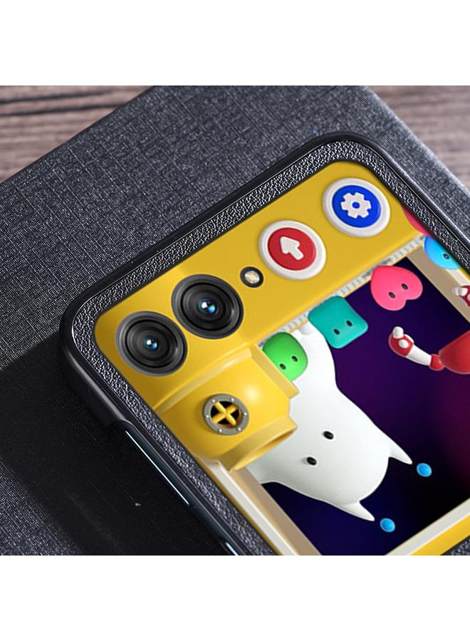 اس-توب جراب لهاتف موتورولا رازر 40 ألترا، جراب هاتف جلدي قابل للطي بثلاث مراحل - Image 4