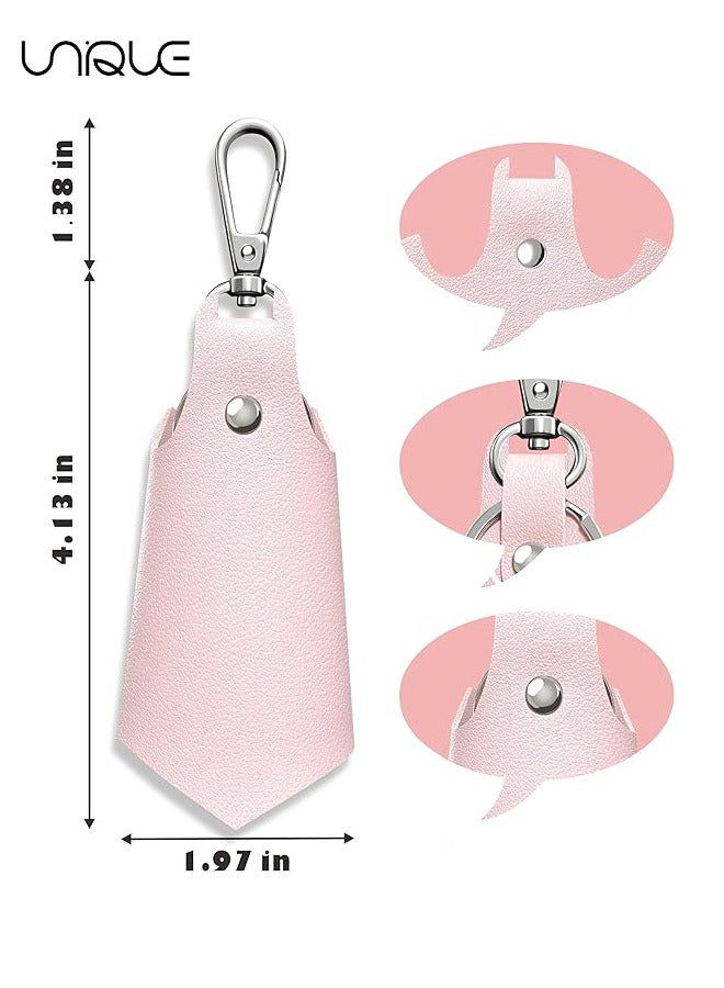 Unique 2 Pcs Anti-loss Leather Car Keychain, Car Key Fobs Kit Creative Car Keyring, Key Rings for Car Keys Bat Shaped, Fashion Keychain Accessories, Key Organizer for Women Men  - Image 2
