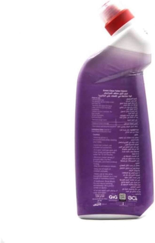 Green Clean Toilet Cleaner Gel – Lavender Scent – Thick Toilet Formula for Limescale Removal & Long-Lasting Freshness – 750ml - (BY Al Emlaq) - Image 2