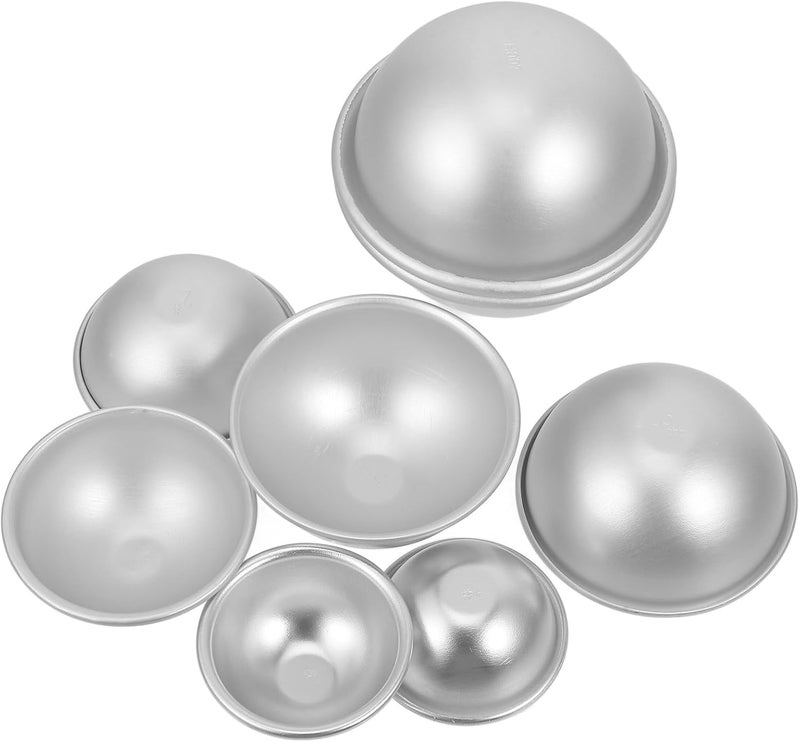 Zerodeko Bath Salt Ball Mold and Semicircle Cake Mold 8pcs DIY Half Sphere Baking Supplies for Handmade Soap and Crafting in Arts Crafts - Image 1
