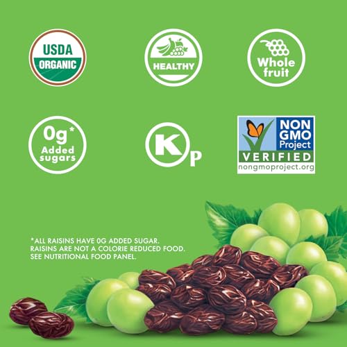 SunMaid Organic California SunDried Raisins  2 Pack 32 oz Resealable Bag  Organic Dried Fruit Snack for Lunches Snacks and Natural Sweeteners - Image 5