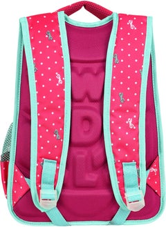 Waddell حقيبة ظهر وخLunch Bag للمدرسة الابتدائية بنمط يونيكورن زهري مرخصة  - Image 4