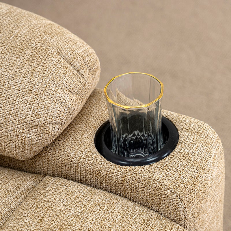 ROYAL FURNITURE Leen Electrical Massager Recliner in Light Beige for Adults - Image 4