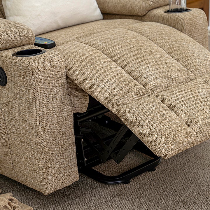 ROYAL FURNITURE Leen Electrical Massager Recliner in Light Beige for Adults - Image 3