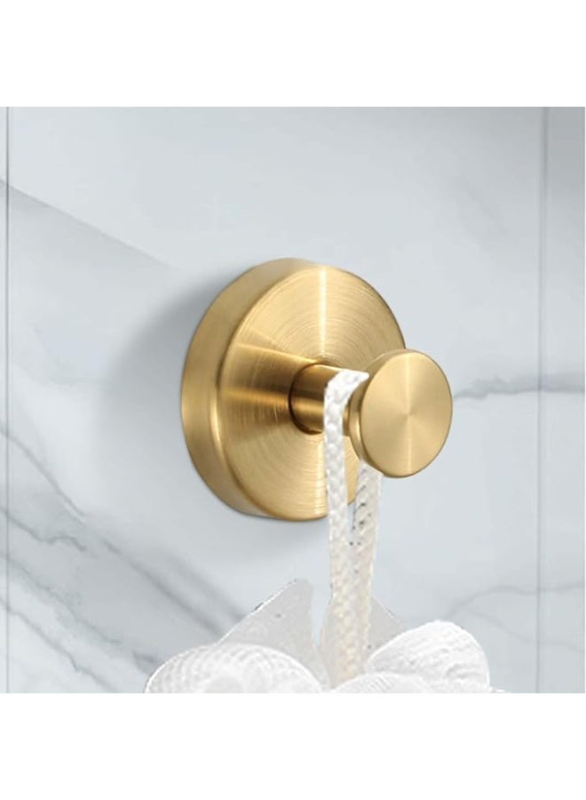 خطافات شفط مطورة 2025 باللون الذهبي - خطافات شفط للمناشف في الحمام، حامل إكليل عيد الميلاد والهالوين، مناسب للمطبخ، باب زجاجي، مرآة، بلاط، لوفة، منشفة، معطف، رداء استحمام، بدون مسامير، قبضة قوية - Image 3