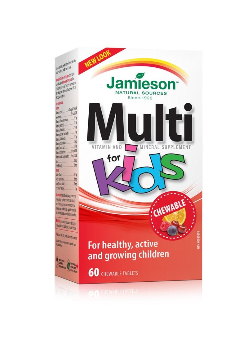 Jamieson Jamieson Multivitamin for Kids 60 Tablets  - Image 1