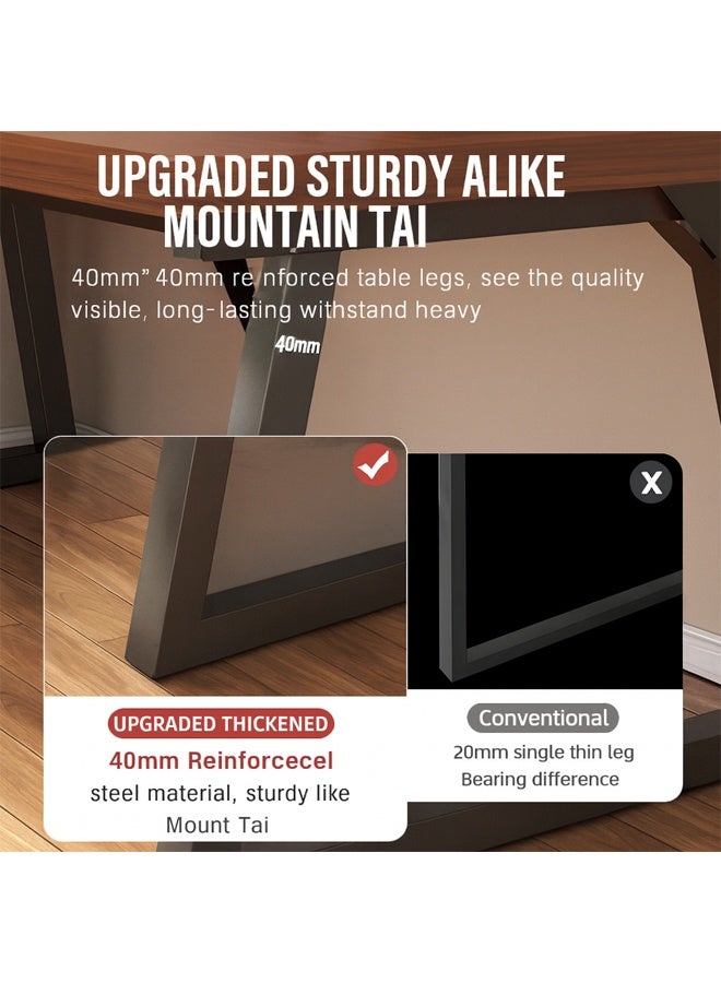 keke Durable Rectangular Computer Desk – Home Office Study Table, Gaming Workstation, Simple PC Desk for Bedroom 100 cm - Image 5