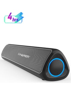 Faster Z10 Portable 20W Bluetooth Soundbar - Wireless Speaker for PC, Laptop, TV, Smartphone & Tablet - Mini Home Theater with Surround Sound - USB/Aux/TF Card Support, Plug & Play - Deep Rich Powerful Sound  - Image 1
