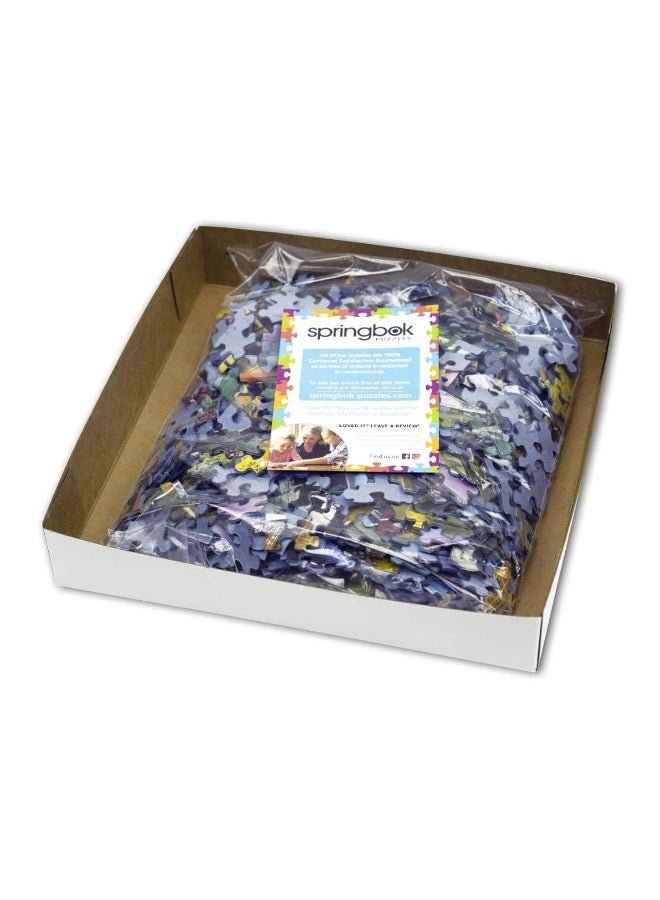 Springbok's 500 Piece Jigsaw Puzzle Evening at The Lake - Made in USA - Image 1